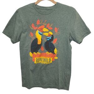 Wildlife Conservation Society 2022 Bronx Zoo Bird Run for the Wild Green Shirt S